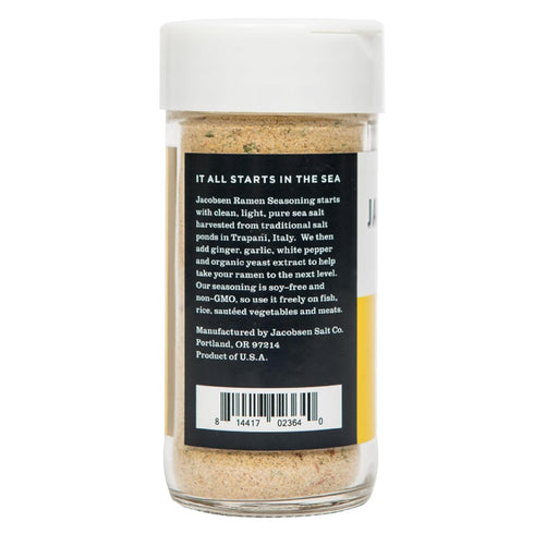 Jacobsen Salt Co. Ramen Seasoning – Sea Salt Soy-Free, Gourmet Seasonings and Spices for Cooking, Made in USA, Real Salt Flakes, Umami Seasoning –...