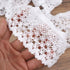 Elastic Lace - Ruffle Trim for Cloth Sewing DIY Craft Supply - Crocheted Stretch Lace DIY Craft Ribbon (2 Inch 3 Yards White Elastic Ruffle Trim)...