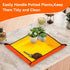 Plant Repotting Mat,Square Succulent Gardening Mat Waterproof Transplanting Mat for Indoor, Thickened Foldable Soil Change Mat and Potting Soil Me...
