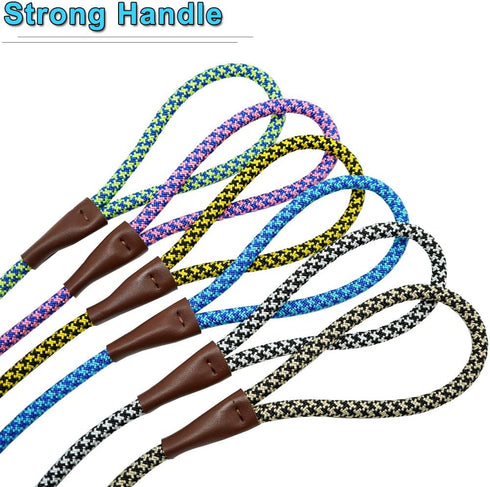 3FT Slip Lead Dog Training Leash, No Pull Dog Leash for Medium Large Dogs, 1/2 Inch Durability Nylon Rope Slip Leash...