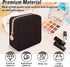 Iqimott Nylon Mini Makeup Bag, Preppy Small Cosmetic Bag Compact Make up Pouch Toiletry Bag, Waterproof Zipper Purse Travel Coin Pouch Sanitary Na...