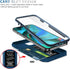 Case for iPhone 13 PRO MAX, Camera Cover Phone Case with Rotation Ring Stand for Apple iPhone 13 PRO MAX - Blue...