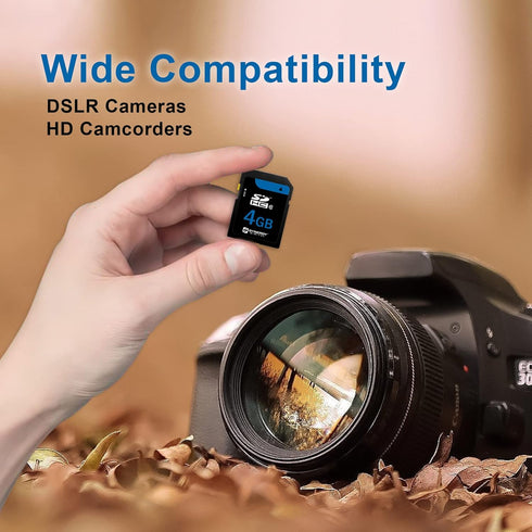 Synergy Digital 4GB Secure Digital SDHC Memory Card, Compatible with Canon Powershot A560 Digital Camera - Class 10, 20MB/s, 300 Series...