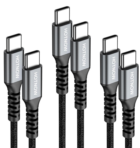 USB C to USB C Cable 1.5FT 3 Pack, Short USB-C 65W Fast Charging USB2.0 Cords for Samsung Galaxy S21/S21+/S20+ Ultra, Note 20/10 Ultra, Air 2020, ...