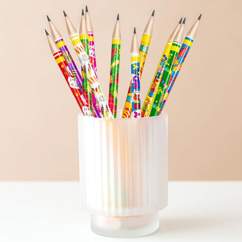 Fancy Land Happy Birthday Pencils 50PCS Wooden Pencil with Eraser Classroom Teacher Award for Kids...