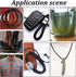PH PandaHall 4.4 Yard 5mm Round Folded Bolo PU Braided Leather Cord Bolo Tie for Necklace Bracelet Jewelry Making Black...
