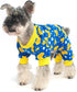 PUPTECK Soft Fleece Dog Pajamas for Small Medium Dogs, Adorable Puppy Sweaters Clothes Jumpsuit Pjs, Lightweight Cat Coat Pet Apparel, Blue, S...