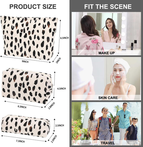 Makeup Bag Large Capacity Checkered Cosmetic Bag Makeup Pouch for Purse Travel Toiletry Bag Organizer Cute Makeup Bag Pouch Storage Bag for Women(...