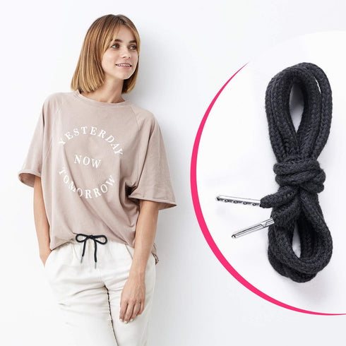 8 Pieces Drawstring Cords Replacement Drawstrings with Three Easy Threaders for Sweatpants Shorts Pants Jackets Coats (8 Pieces)...