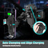Wireless Car Charger, AMLINK 15W Qi Fast Charging Auto Clamping Car Charger Cell Phone Holder Mount Air Vent for iPhone 14 13 12 11 Pro Max, Samsu...