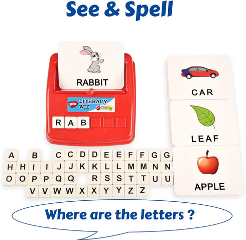 BOHS English Literacy Wiz Fun Game - Upper Case Sight Words - 60 Flash Cards - Preschool Language Learning Educational Toys...
