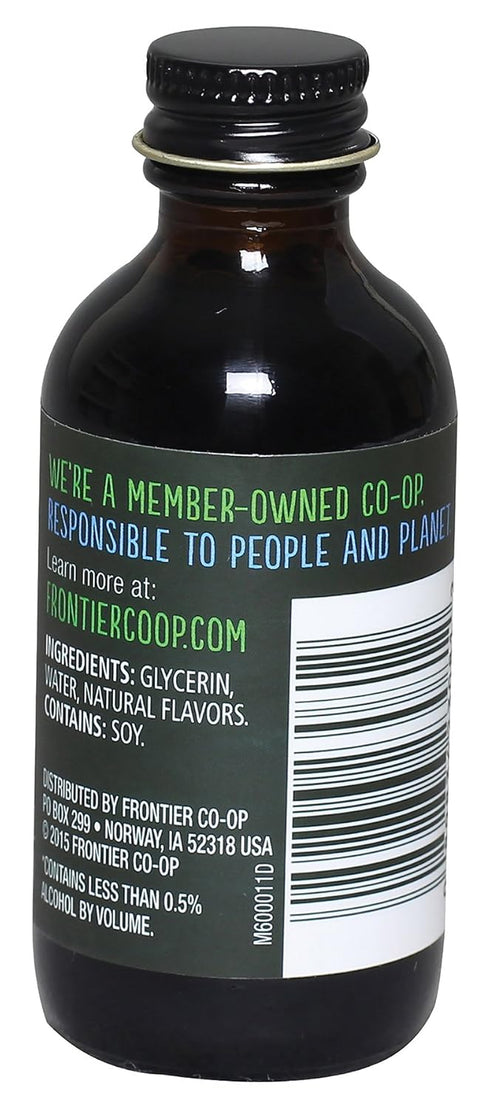Frontier Co-op Non-Alcoholic Maple Flavor, 2 Ounce, Rich Maple Taste For Baked Beans, Sweet Potatoes, Alcohol Free Maple...
