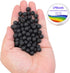 LPBeads 100PCS 8mm Natural Black Lava Beads Gemstone Round Loose Beads for Jewelry Making with Crystal Stretch Cord...