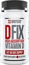 Biotest D Fix High Absorption Vitamin D3 5000 IU - 90 Day Supply - 90 Softgels...