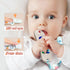 FFTROC Silicone Teething Toys for Babies 3-6 6-12 months, 3 Pack Remote Control Shape and Teether Tube Teething Toys, Chew Toys for Boys Girls, Ea...