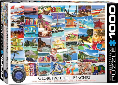 EuroGraphics Beaches Globetrotter Jigsaw Puzzle (1000 Piece) , Blue...