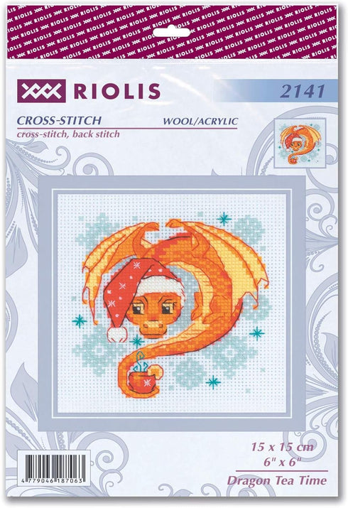 RIOLIS Counted Cross Stitch kit 2141 Dragon Tea Time...