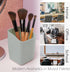 Y YOMA 1 Pack Pen Holder for Desk Cute Plastic Pencil Cup Pen Container Square Organizer Modern Aesthetic Design Desktop Storage Solution for Pens...