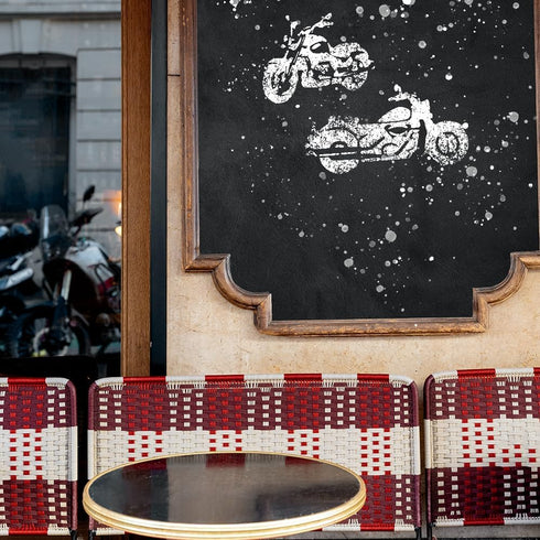 Motorcycle Bike Stencil Template - Reusable 8.5x11 Inches for Painting on Walls, Wood, and Crafts Stencils for DIY Artistry - LIONX...
