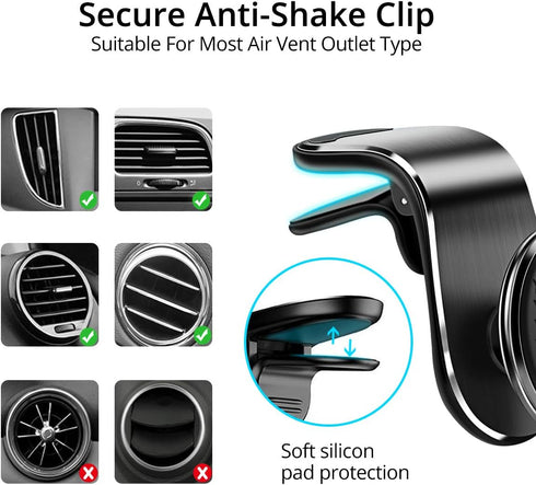 Phone Holder for Car Vent,Strong Magnet Cell Phone Car Mount Hands Free Universal Automobile Cradle, 360° Rotation Magnetic Car Phone Holder Mount...