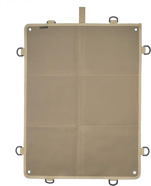 Tactical Badge Board Folding Mat Badge Holder Badge Patch Velvet Fabric Adhesive Sheet Self Adhesive Felt Fabric (Brown)...
