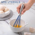 Cook with Color MINI Silicone Cooking Utensils, 5 Pc MINI Kitchen Utensil Set, Easy to Clean Silicone Kitchen Utensils, Cooking Utensils for Nonst...