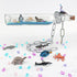 Mini Sea Creatures Toys for kids Pacific Ocean Animals Figures Marine Animal Toys 2-4 Inch Cake Topper Educational School Project for Kids Toddler...