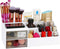 LETURE Desk Organizer, Cosmetic Makeup Vanity Organizer Box, Bathroom Counter Makeup Storage for Eyeshadows, Skin Care, Concealers, Powders, Nail ...
