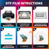 DTF Transfer Film - A4 30 Sheets 8.3"x11.7" Double-Sided Matte, Premium DTF Film Transfer Paper Sheets for All Dark Fabric Textile and Colors T Sh...