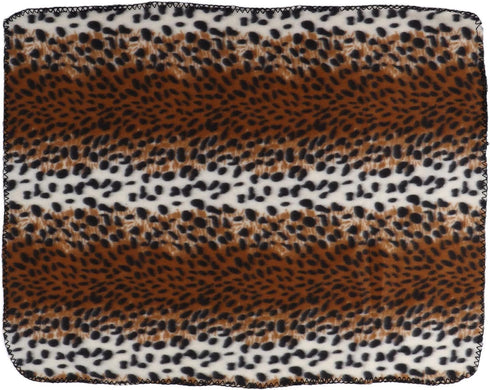Fleece Pet Blanket, Effectively Isolate Stains Warm and Comfortable Blanket Kennel Blanket for Camping for Travel for Hotel for Beach(Leopard Prin...