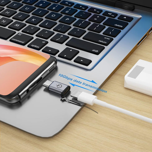 USB C to Lightning Adapter, Supports PD Fast Charging, Suitable for USB C Male to i-OS Female adapters (2), Does not Support Headphone Audio Playb...