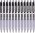 Ultra Fine Gel Pens,12 Pack Black Ink Gel Pens 0.38mm Line-Size,Smooth Writing Pens for Pens for Students, Teachers, Financial Officers, Doctors, ...