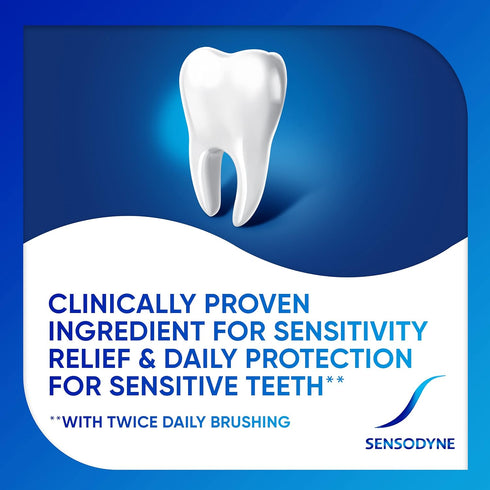 Sensodyne Repair and Protect Whitening Toothpaste, Toothpaste for Sensitive Teeth and Cavity Prevention, 3.4 oz (Pack of 2)...