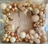 Blush Ivory Balloons Garland Double Stuffed Nude Brown Cream Balloon Pastel Beige Peach Rose Gold Boho Balloons Arch kit for Bridal Engagement Bab...