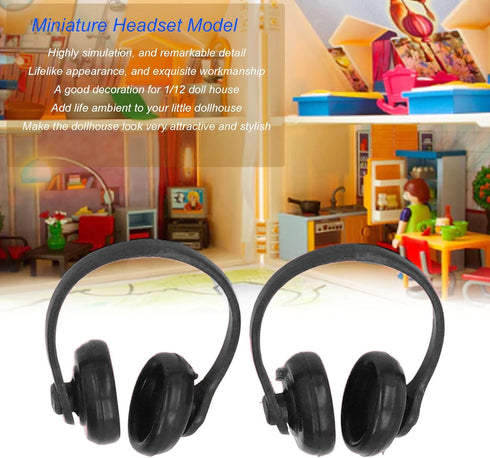 Dollhouse Headphones Model, Remarkable Details. (Black)...