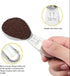 coffee scoop 3-piece set Stainless steel tablespoon measure spoon, Coffee scoop 1 tablespoon(15 ml, silver) Suitable for ground coffee, Milk, Powd...