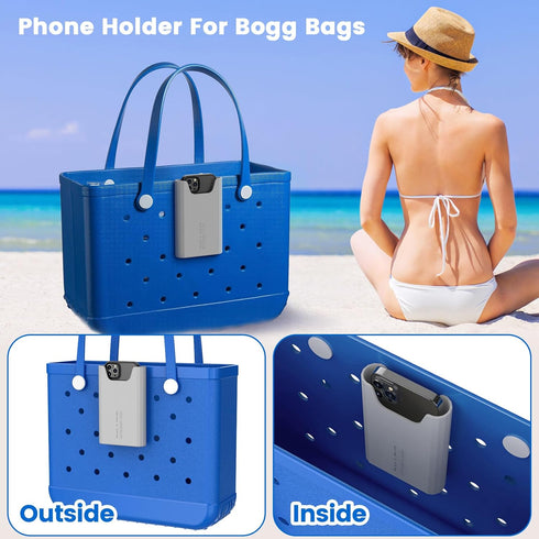 OUTXE Silicone Phone Holder for Bogg Bag, Phone Case Holder Charms Accessory Compatible with All Bogg Bags, Cell Phone Holder for Bogg Bag, Phone ...