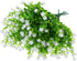 Artificial Plants Flowers Grass Shrubs 8 Pack No Fade Faux Plastic Flowers Outdoor for Vases Farmhouse Garden Porch Patio Office Indoor Wedding De...