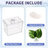 Mini Betta Fish Tank, Small Fish Bowl for Temporary Space, 0.2 Gallon Stackable Cube Tank with Betta Leaf and Gravels for Small Fish, Insect, Shri...