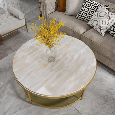CRE8TIVE Glossy Beige Marble Contact Paper for Countertops Waterproof Marble Peel and Stick Wallpaper Removable Self Adhesive Faux Marble Vinyl Wa...