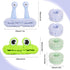 2pcs Skincare Headbands & 4pcs Spa Wristbands, Frog Headband & Snail Headband Puffy Makeup Headband Cartoon Face Wash Head Band Flannel Elastic Ha...