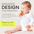 Moonjax Natural Rubber Baby Teething Toys - Baby teether for Infants, Toddlers, Newborns, CPSIA Certified...