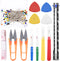Swpeet 518Pcs Sewing Tools Kit, 10Pcs Professional Tailor's Chalk, 1Pcs Sliding Gauge and 4Pcs Seam Ripper with 500Pcs Quilting Sewing Pins and 2P...