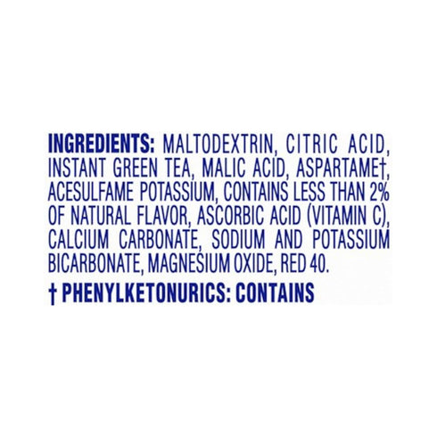 Crystal Light Sugar-Free Raspberry Green Tea Naturally Flavored Powdered Drink Mix One Cannister containing 5 Pitcher Packets...