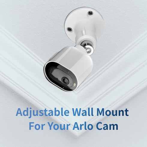 Adjustable Wall Mount for Arlo Pro/Pro 2,/Ultra/Pro 3/Pro 4/ Essential Spotlight Camera, Indoor/Outdoor Mounting Bracket for Your Surveillance Cam...