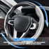 Car Steering Wheel Cover, Carbon Fiber PU Leather Segmented Steering Wheels Protector, Breathable Anti Slip Durable Auto Interior Accessories for ...