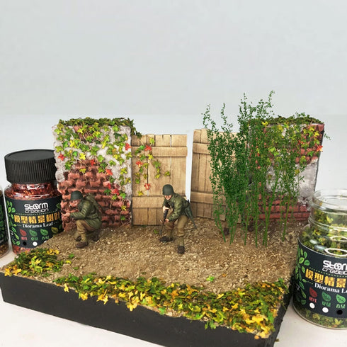 Cayway Miniature Shrubs Model Bushes Long Shrub Vegetation Groups Static Grass Tuft for DIY Model Train Landscape Railroad Scenery, Grass green...