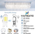 hansang 12 Pack G9 LED Bulb 6000K Cool Daylight for Crystal Chandelier, 4W 40Watt G9 Halogen Equivalent 1.77'' Height Short T4 Light Bulb with G9 ...