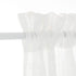 Aquazolax Front Door White Sheer Curtain Privacy Translucent Linen Textured French Door Curtain Panels Rod Pocket with Tie Back for Kitchen Door, ...