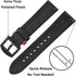 TRUMiRR Band for Galaxy Watch 6 Classic/Watch 5 Pro 45mm / Watch 7 FE 6 5 4 40mm 44mm / Watch4 Classic, 20mm Double Color Genuine Leather Watchban...